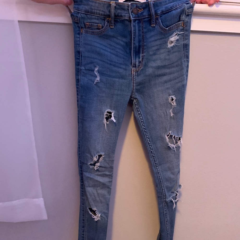 Hollister ripped jeans
